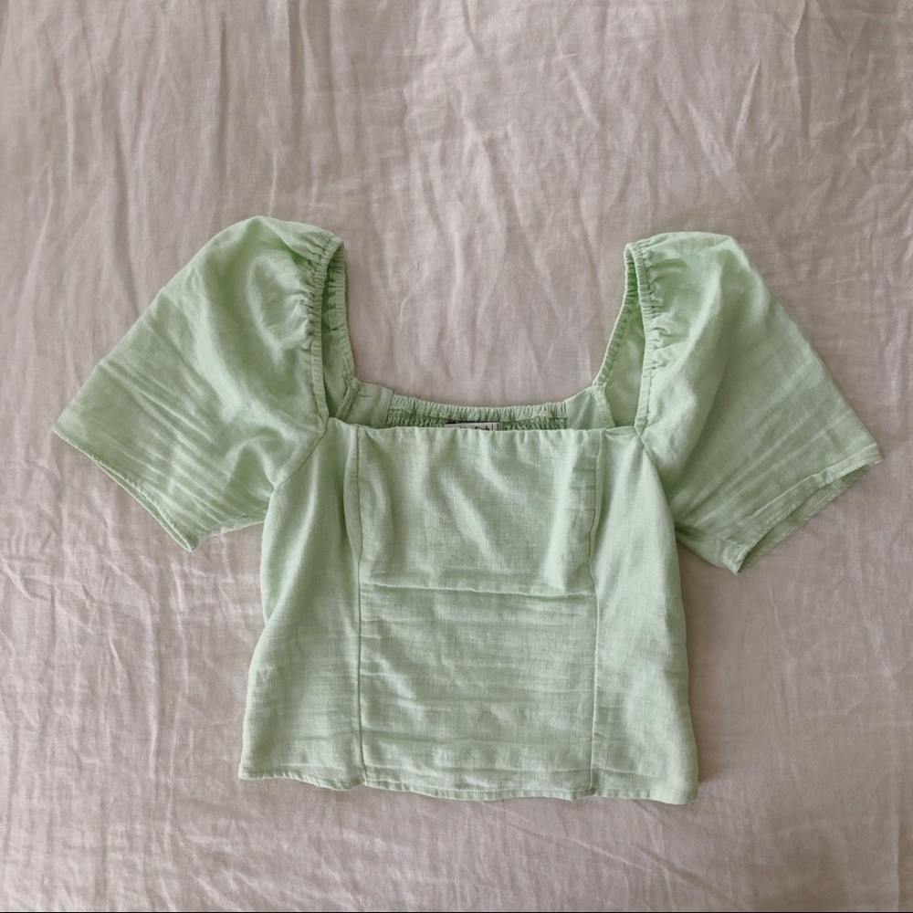 Abercrombie&Fitch linen square neck top